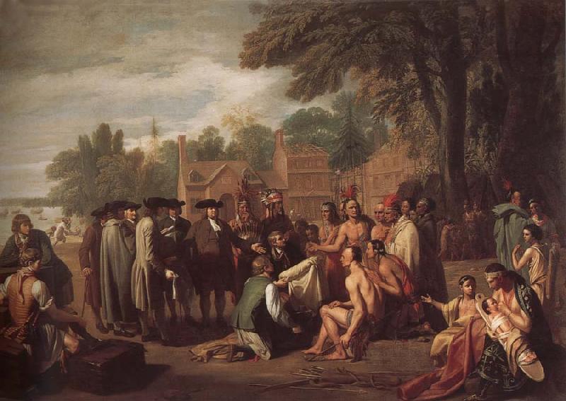 Benjamin West Treatly oil painting picture